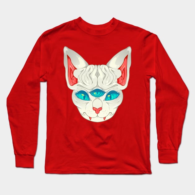 All Seeing Sphynx: C Long Sleeve T-Shirt by Cosmic_Kitten